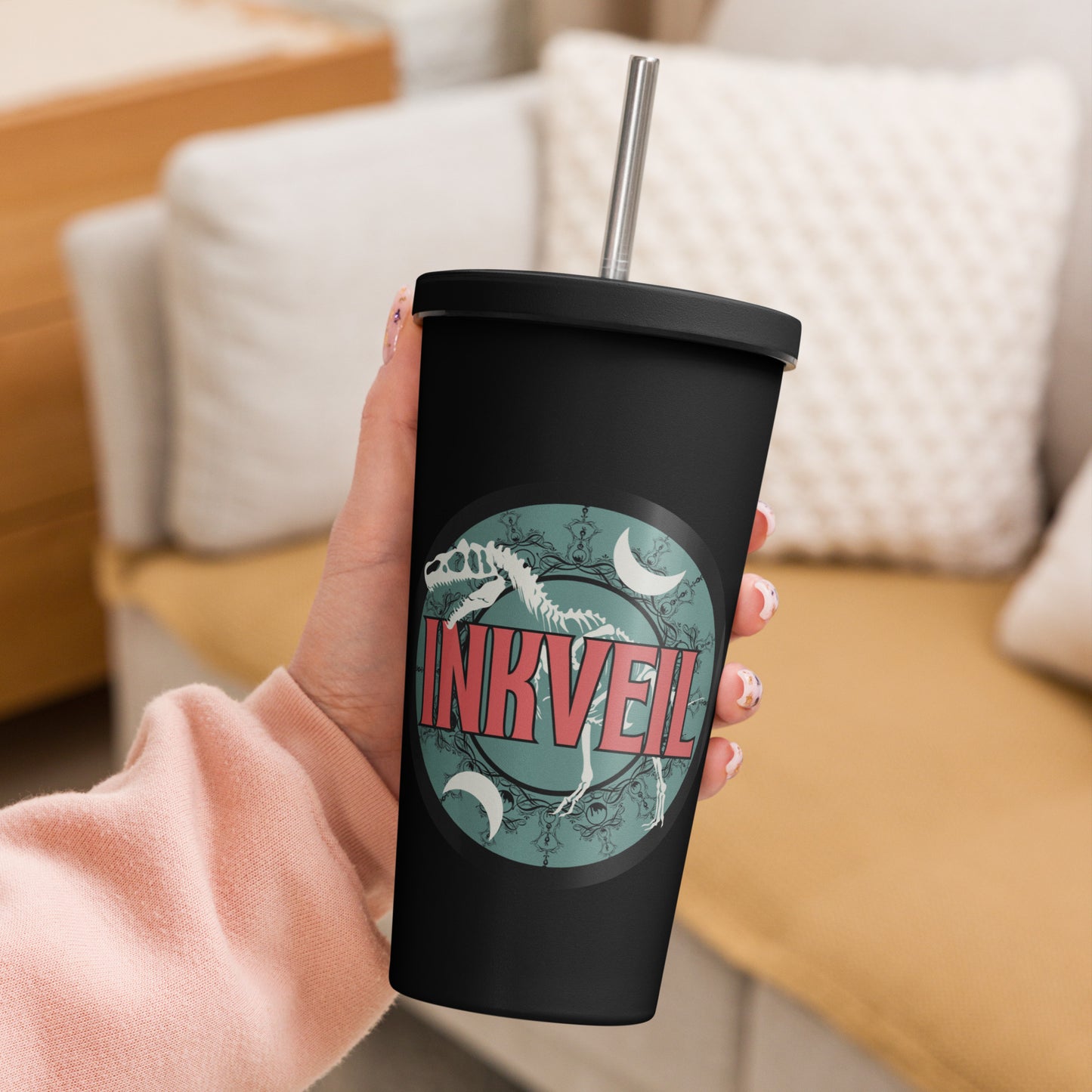 InkVeil Insulated Tumbler w/ Straw