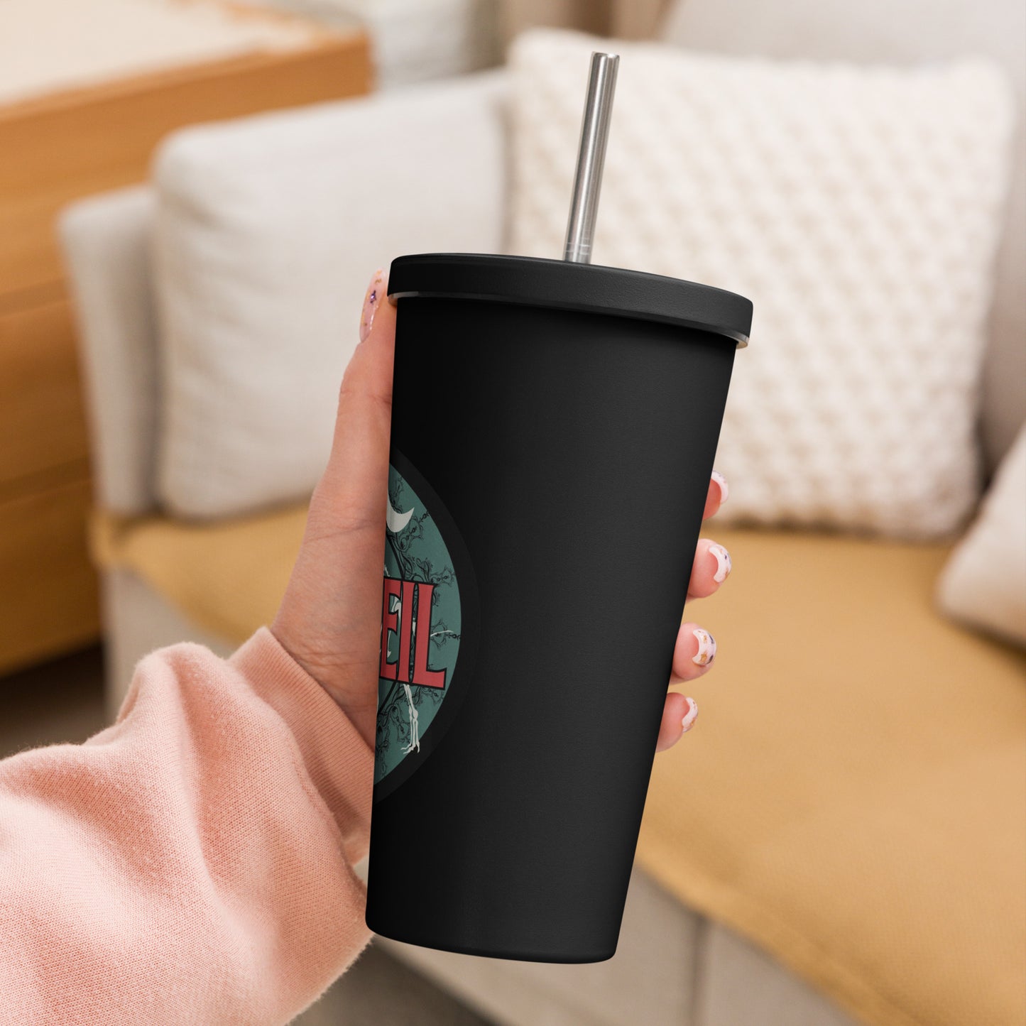 InkVeil Insulated Tumbler w/ Straw