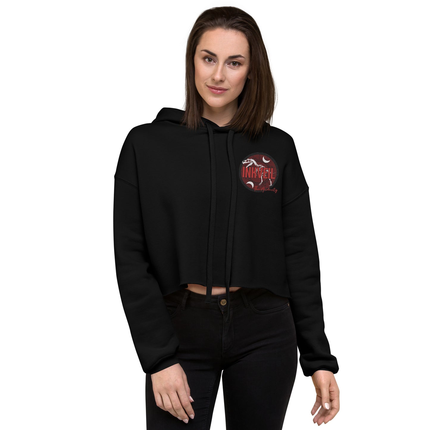 InkVeil - The Audacity Crop Hoodie
