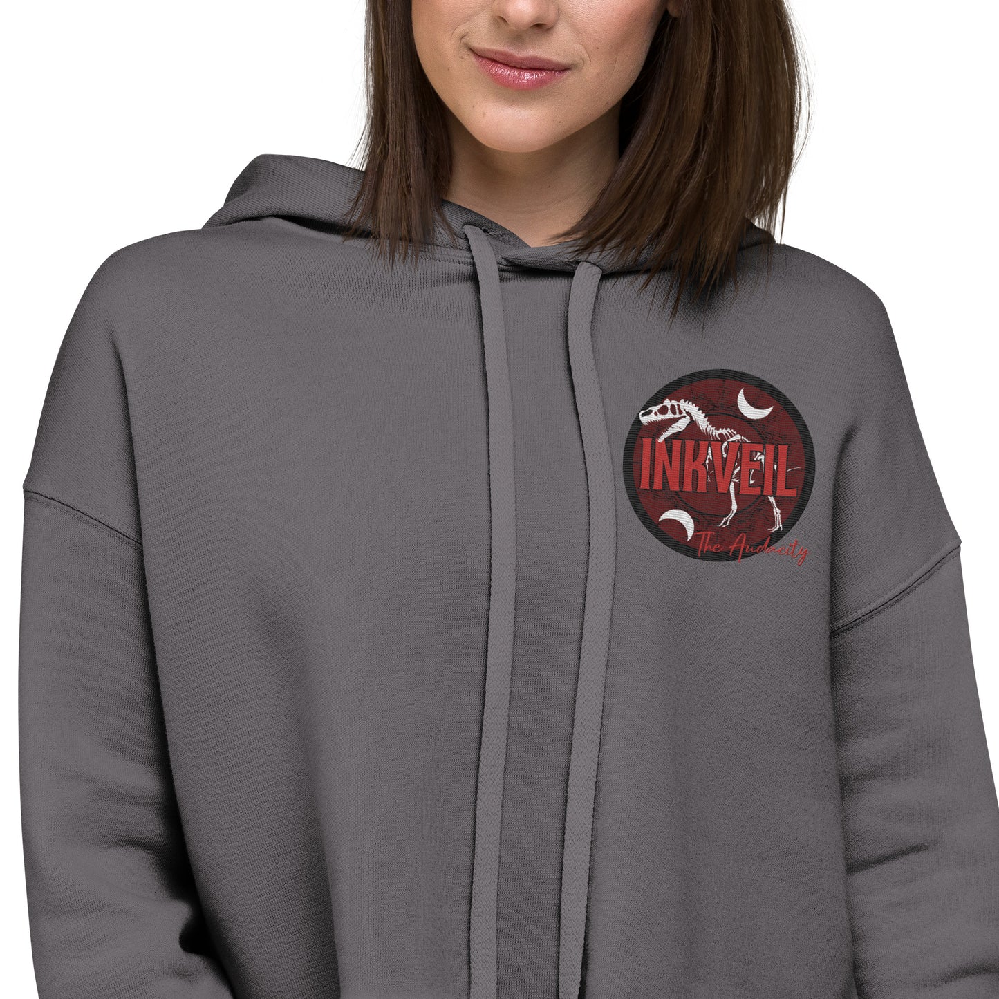 InkVeil - The Audacity Crop Hoodie